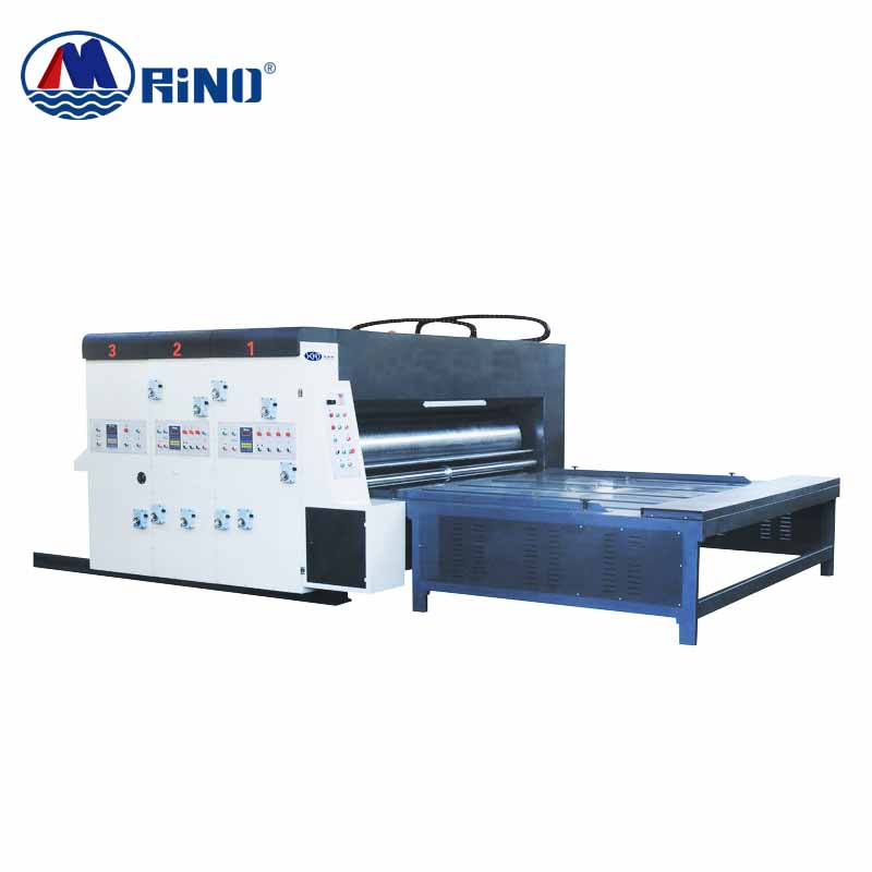 Corrugated cardboard High Speed Automatic Chain Drive feeding four colors flexo printer printing machine