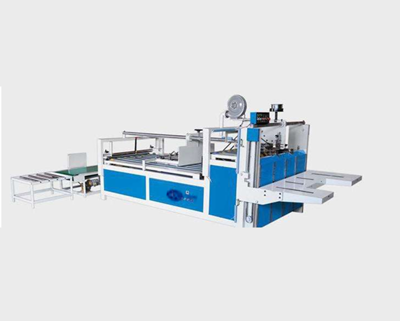 Semi-automatic carton folder gluer machine 