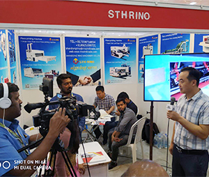 Rino Group  was interviewed by local TV stations in Chennai exhibition 